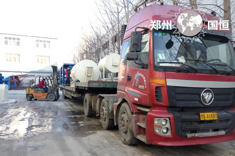 發(fā)往江蘇泰州保溫砂漿生產線